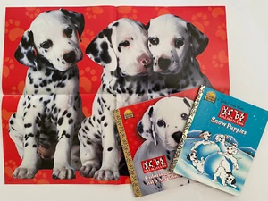 Disney 101 Dalmatians Vtg Lot 1990s Poster, Coloring Activity Book, Snow Puppies - Picture 1 of 9