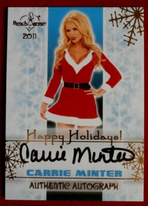 BENCHWARMERS - HAPPY HOLIDAYS - CARRIE MINTER - persönlich signierte Autogrammkarte - Bild 1 von 2