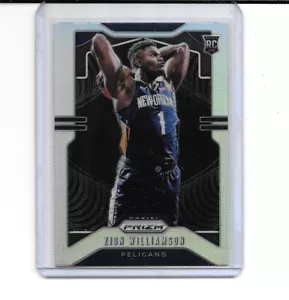 2019-20 PRIZM ZION WILLIAMSON RC SILVER PRIZM REFRACTOR ROOKIE CARD PELICANS - Bild 1 von 1