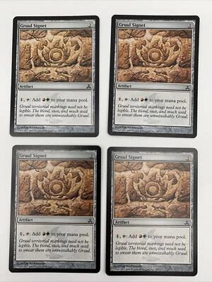 Gruul Signet x4 Magic the Gathering Guildpact MTG Moderately Played  - Image 1 of 4