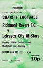 Richmod Rovers v Leicester City all Stars 23/5/1971