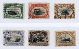 US Scott #294-299 Pan-American Exposition Set | Used | VF/XF Very Extra Fine - Picture 1 of 2
