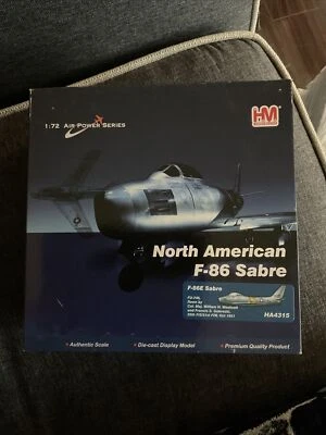 Rare - HobbyMaster 1:72 HA4315 North American F-86 Sabre (NIB Factory Sealed) - Image 1 of 4
