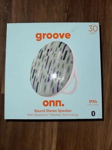onn. Altavoz redondo portátil Bluetooth Groove AABRSH100092910, pinceladas de musgo - Imagen 1 de 6