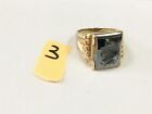 MENS KNIGHT 10K SOLID GOLD RING WEIGHS 9.1 GRAMS LOT #3