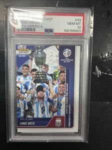 2024 Panini Instant Copa AMERICA ,World Cup Lionel Messi PSA 10 3 Card Deal - Picture 1 of 3