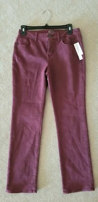 Dressbarn Burgundy Rose Pants Size 4P NWT - Изображение 1 из 4