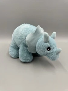 Kellytoy dinosauro blu triceratopo peluche sonaglio 12" imbottito dinosauro Lovey - Foto 1 di 9