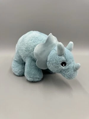 Kellytoy Dinosaurio Azul Triceratops Sonajero de Peluche 12” Peluche Dino Lovey Foto 1 de 4