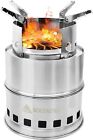 Portable Wood Burning Camp Stoves Compact Gasifier Stove Twig BBQ FREE SHIPPING