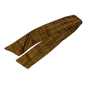#7940 Gold HandCrafted Floral Design Mens Necktie - Picture 1 of 3
