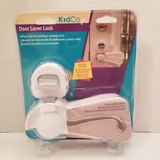 KidCo S353 Door Lever Lock RH/LH White Auto Reset Child Safety Knob Baby Proof