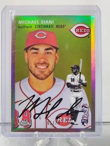 2023 Topps cromo platino oro rosa refractor #116 Michael Siani novato RC/75 - Imagen 1 de 2