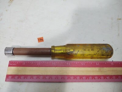 Snap-On 7/16" Hollow Shaft Nut Driver Screwdriver Tool Mechanic Socket ND 114 - Image 1 of 4