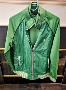 BEN SHERMAN GREEN FULL ZIP TRACK JACKET SIZE LARGE - Picture 1 of 1