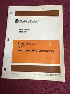 Allen Bradley AB Self-Teach Manual Bulletin 1745 SLC Programmable Controllers - Picture 1 of 2