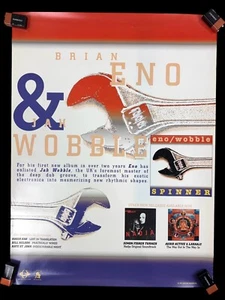 Brian Eno & Jah Wobble Spinner 1995 Album Promo Werbe Poster 18x24 - Bild 1 von 4