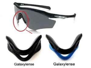 Galaxy Nasenpolster Gummi Kits Für Oakley M2 Rahmen Sonnenbrillen Schwarz/Blau - Picture 1 of 2