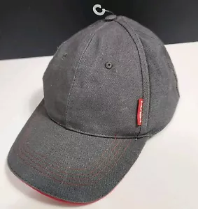Hilti Ball Hat Adjustable Baseball Cap Adult Dark Gray with Red Trim Strapback - Picture 1 of 4