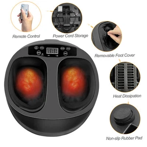 Foot Massager for Shiatsu Deep Kneading Massage W/ Heat Rolling and auto timer - Picture 1 of 8