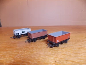 3 HORNBY WAGONS, MINERAL IRON ORE TIPPLER, STONE & MSV. OO Gauge. - Picture 1 of 2