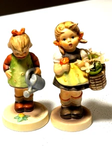 Figuras Hummel W. Alemania Goebel "Pequeño Jardinero" y "Hermana" TMK2 y TMK4 - Imagen 1 de 8