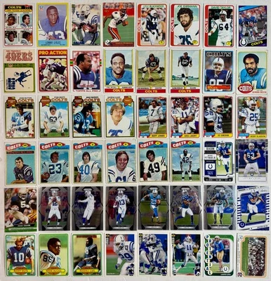 Baltimore/Indianapolis Colts Football Cards Topps Panini 1967 to 2024 Lot of 48 - Image 1 of 4