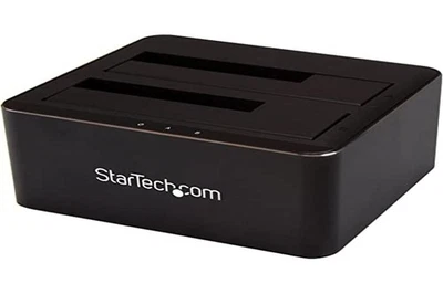 StarTech.com Dual-Bay USB 3.0 to SATA Hard Drive Docking Station, USB Hard Drive - Bild 1 von 3