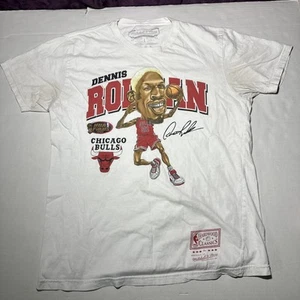 Mitchell & Ness Chicago Bulls Dennis Rodman NBA Finals 1996 T Shirt Size Largeš„ - Picture 1 of 7