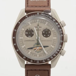 Omega X Swatch Speedmaster Mission to Saturn SO33T100 CE CE x Nylon QZ Beige diámetro - Imagen 1 de 7