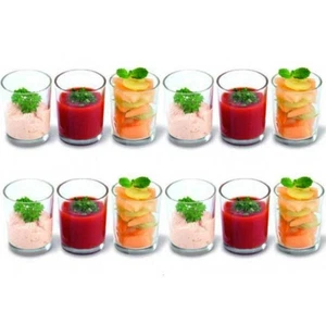 12 Stück Vorspeisen Glas Set Mini Schale Schnaps Tassen Verrines Dessert Party Gläser - Bild 1 von 6