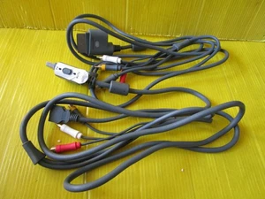 Juego de 2 cables de TV para juegos XBOX360 piezas chatarra vintage raras de Microsoft - Imagen 1 de 7