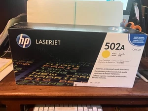 HP 502A Q6472A Yellow toner cartridge fits Color Lasejet 3600 - Picture 1 of 1