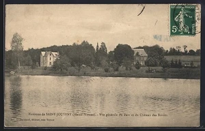 CPA Saint-Jouvent, Vue générale du Parc et du Château des Bordes - Picture 1 of 2