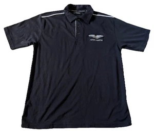 Aston Martin Official Car Embroidered Black Polo Shirt Men XL - Bild 1 von 5