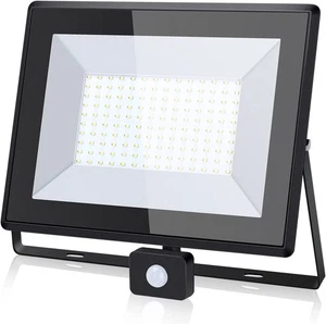 FARO LED 100 WATT FARETTO SENSORE 10000 L IP65 NATURALE ESTERNO 4000K AIGOSTAR - Foto 1 di 7