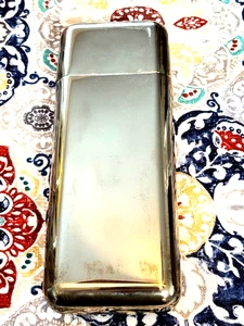 Custodia da viaggio per sigari cubani/lunga piastra argento per 3 sigari - 8" - Foto 1 di 6
