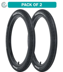 Pack of 2 Tioga FASTRX Tire 20 x 1.75 Clincher Wire Black 60tpi - Picture 1 of 2
