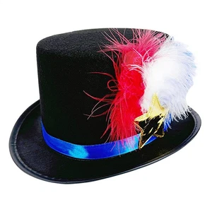 4th Of July Hat Star Red White Blue Patriotic Feather Hat Festive Headdress Funn - Picture 1 of 9