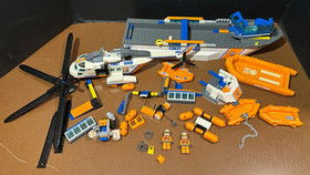 LEGO City Coast Guard Boat & Helicopter parts rafts minifigures partial sets