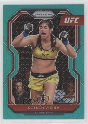 2021 Panini Prizm UFC Teal Prizm /49 Ketlen Vieira #85 - Image 1 of 2