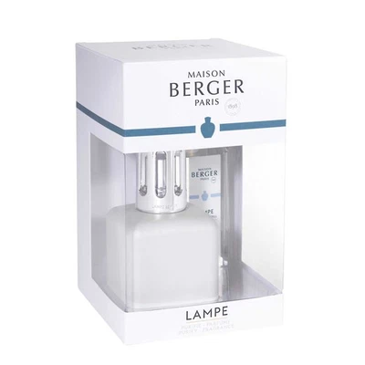 LAMPE BERGER Lampada Catalitica Cofanetto Glacon Bianco con Flacone 250ml Délica - Immagine 1 di 2