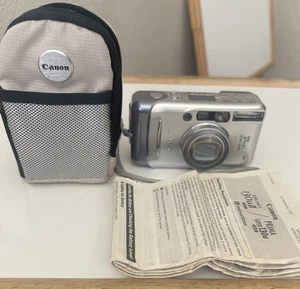 Canon Sure Shot 130u II Date 35mm Point & Shoot Film Cam, Carrying Case. Tested! - Picture 1 of 16