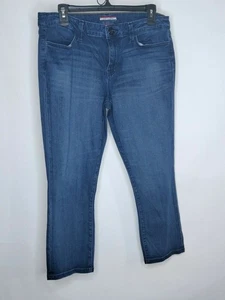 Pantalones de mezclilla informales Tommy Hilfiger para mujer talla corta 10 pierna recta desgastados 5 bolsillos - Imagen 1 de 6