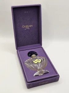 Vintage 1960s Guerlain Paris Shalimar Perfume empty Glass bottle 1 oz and box - Picture 1 of 6