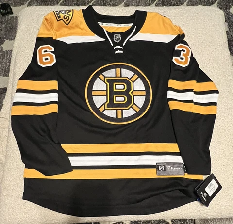 NWT Men's Fanatics Brad Marchand Boston Bruins Home Breakaway Jersey Large NHL Cover