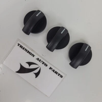 2005-2007  Ford Freestyle AC Heater Knobs Black Set of 3 OEM - Image 1 of 3