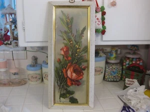 Beautiful Vintage Catherine Klein Roses Turner Wall Accessory Framed Print - Picture 1 of 8