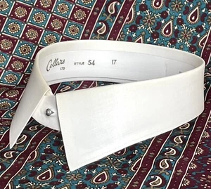 Vintage shirt collar size 17 Collars Ltd style 54 detachable stiff imperfect D - Picture 1 of 3