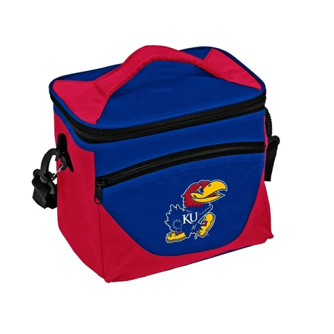 KU Kansas University Halftime Cooler Zipper Insulated Lunch Bag Box Tote 9 Pack Cover